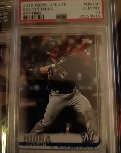 2019 Topps Update #US150 Keston Hiura Batting — front