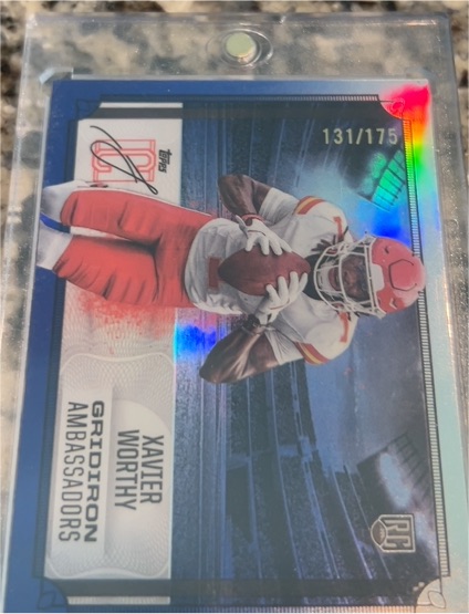 2024 Topps Signature Class #GA-7 Xavier Worthy Gridiron Ambassadors — front