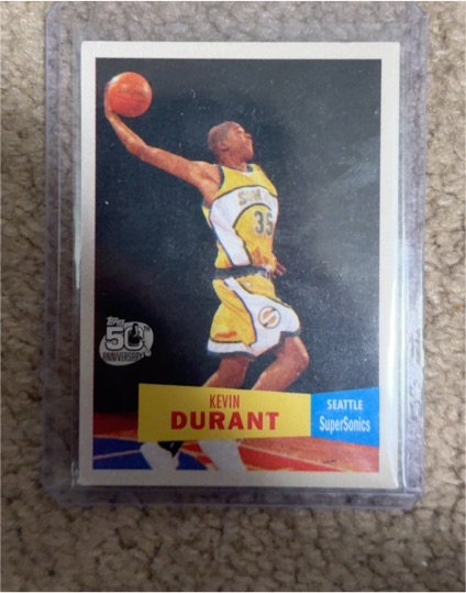 2007-08 Topps 50th Anniversary #112 Kevin Durant — front