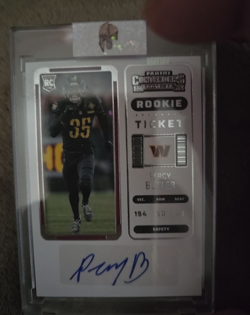 2022 Panini Contenders #205 Percy Butler Rookie Ticket Autograph — front