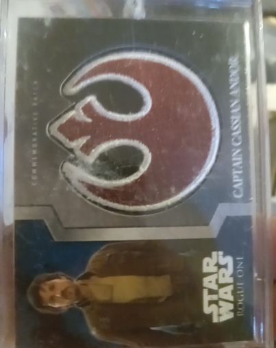 2016 Topps Star Wars Rogue One Mission Briefing Patch #10 Captain Cassian Andor — front