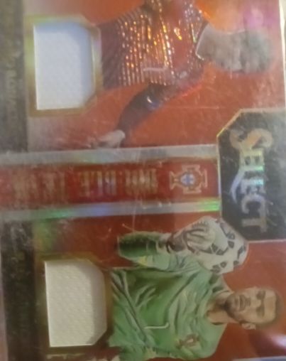 2015-16 Panini Select Double Team Memorabilia Orange Cristiano Ronaldo/Rui Patricio — front