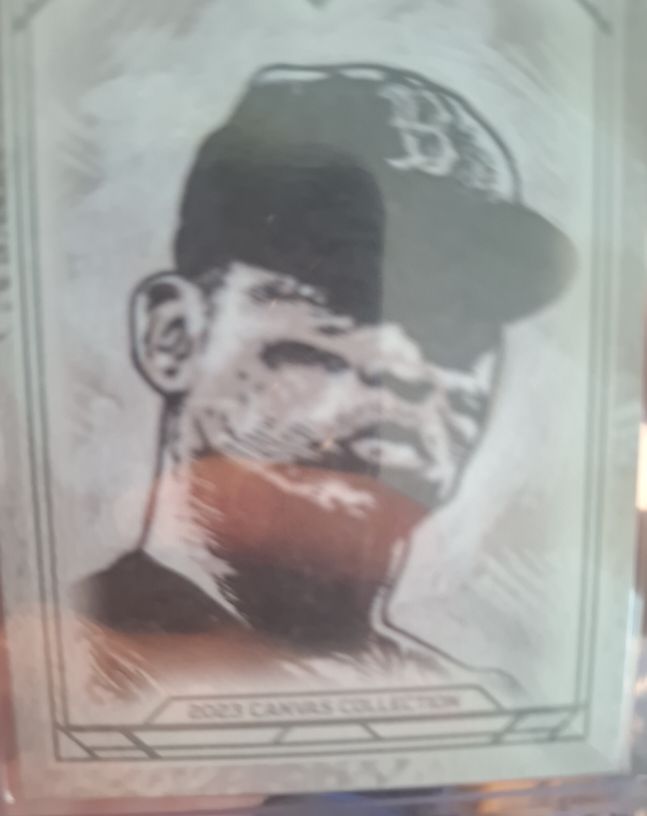 2023 Topps Museum Canvas Collection Rafael Devers Artist Proof #’d /50 SSP — front