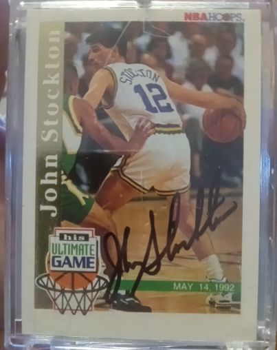 1992-93 NBA Hoops Ultimate Game #SU1 John Stockton — front