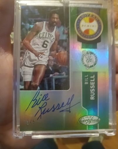 2018-19 Panini Certified #10-BR Bill Russell — front
