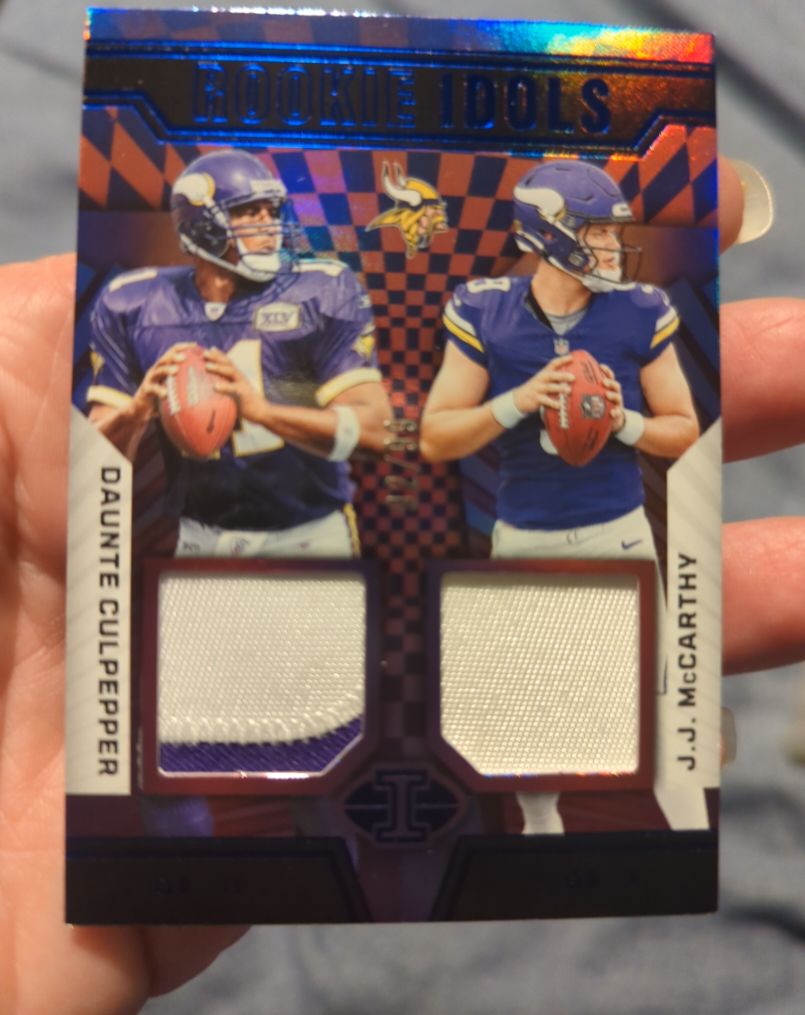 2024 Panini Illusions Rookie Idols #RI-CMC Daunte Culpepper J.J. McCarthy — front