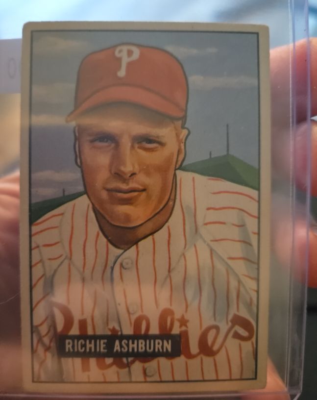 1951 Bowman #186 Richie Ashburn Phillies — front