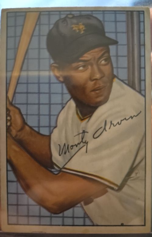 1952 Bowman #162 Monte Irvin — front