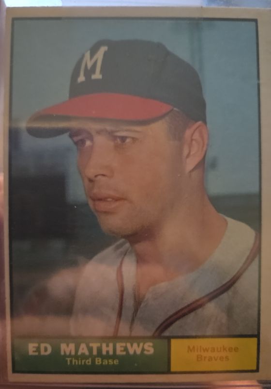 1961 Topps #120 Ed Mathews — front