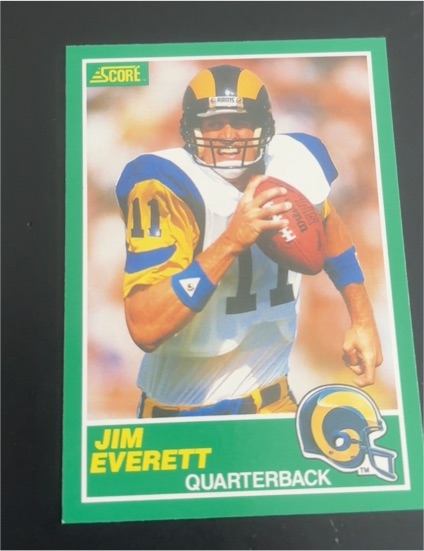 1989 Score #244 Jim Everett — front