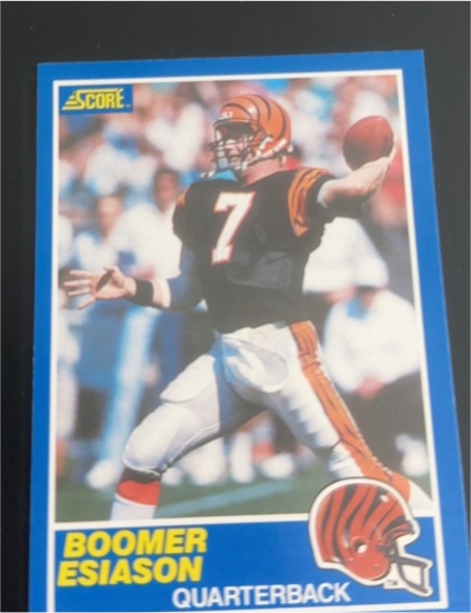 1989 Score #3 Boomer Esiason — front