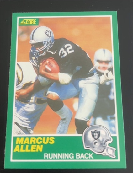 1989 Score #234 Marcus Allen — front