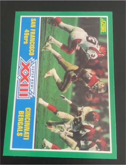 1989 Score #275 Super Bowl XXIII Joe Montana/Jerry Rice — front