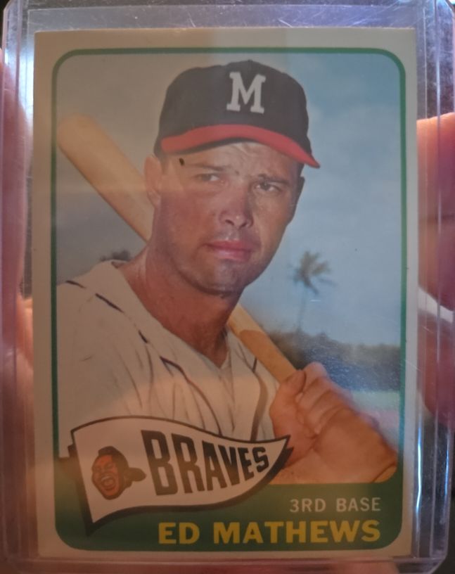 1965 Topps #233 Ed Mathews — front