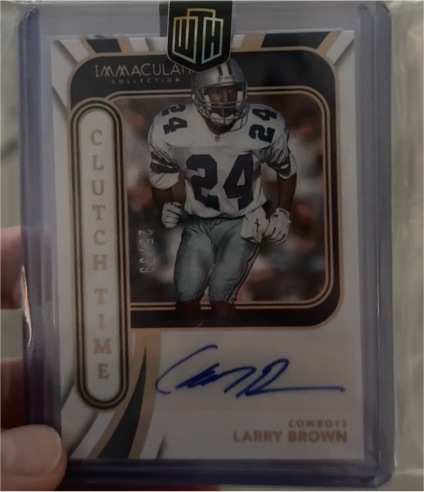 2023 Panini Immaculate Collection Clutch Time #CT-LB Larry Brown — front