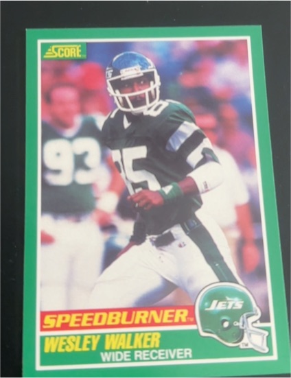1989 Score #312 Wesley Walker — front