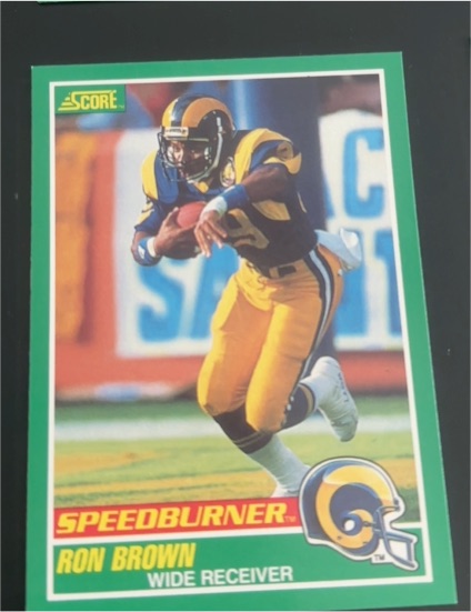 1989 Score #313 Ron Brown — front