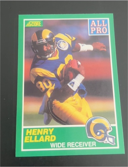 1989 Score All Pro #306 Henry Ellard Los Angeles Rams — front