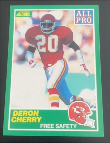 1989 Score #301 Deron Cherry All Pro — front