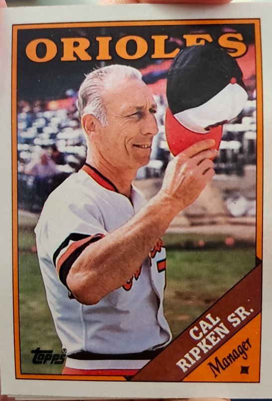 1988 Topps #444 Cal Ripken Sr. — front