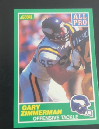 1989 Score #294 Gary Zimmerman — front