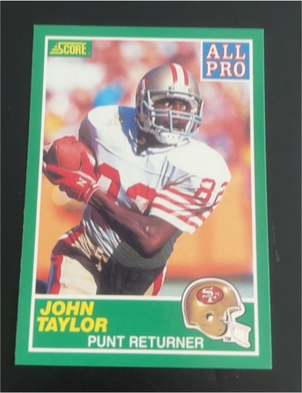 1989 Score #291 John Taylor All Pro — front