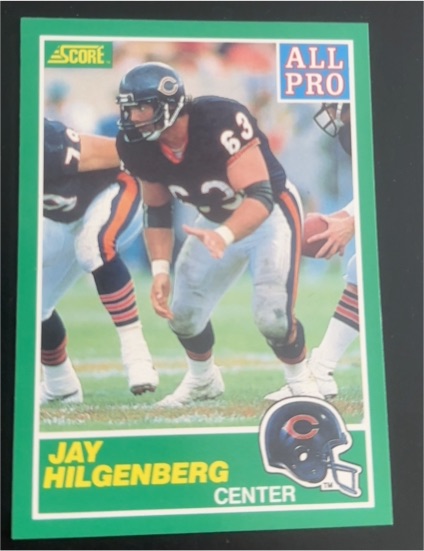 1989 Score #288 Jay Hilgenberg — front