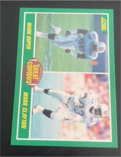 1989 Score #283 Mark Duper / Mark Clayton — front