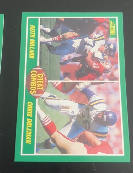 1989 Score #282 Keith Millard / Chris Doleman — front