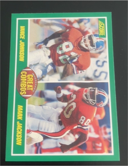 1989 Score #277 Vance Johnson/Mark Jackson — front