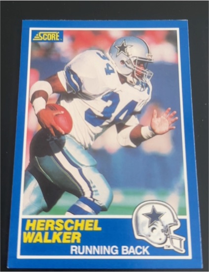 1989 Score #34 Herschel Walker — front