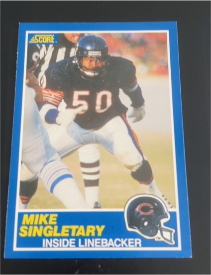 1989 Score #50 Mike Singletary — front