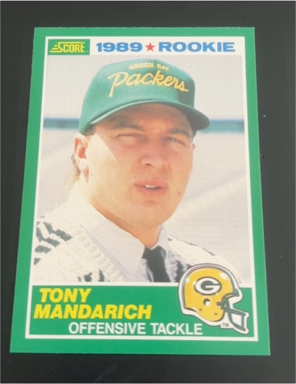 1989 Score #269 Tony Mandarich — front