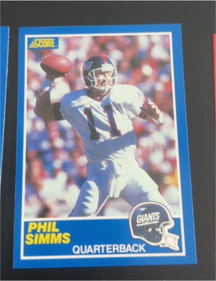 1989 Score #6 Phil Simms — front