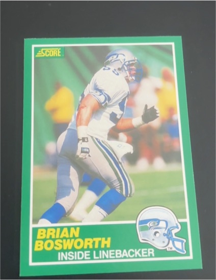 1989 Score #239 Brian Bosworth — front