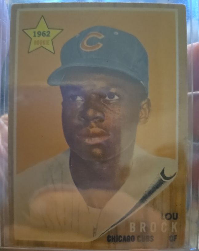 1962 Topps #387 Lou Brock — front