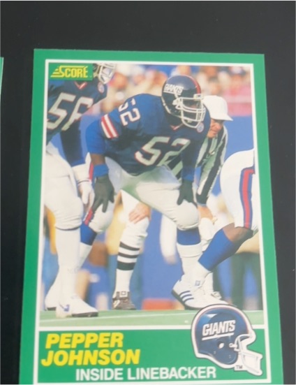 1989 Score #230 Pepper Johnson — front