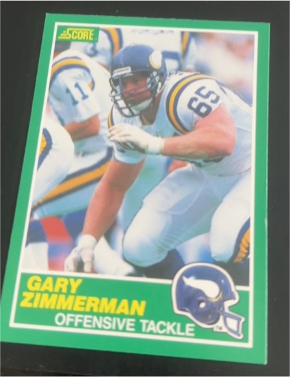 1989 Score #233 Gary Zimmerman — front