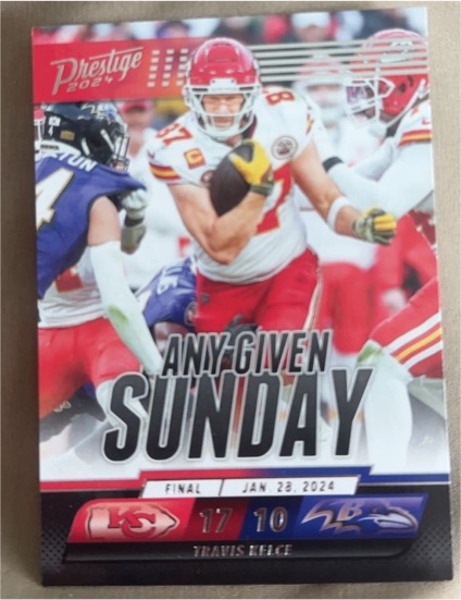 2024 Panini Prestige #AGS-TKE Travis Kelce Any Given Sunday — front