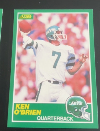 1989 Score #241 Ken O'Brien — front