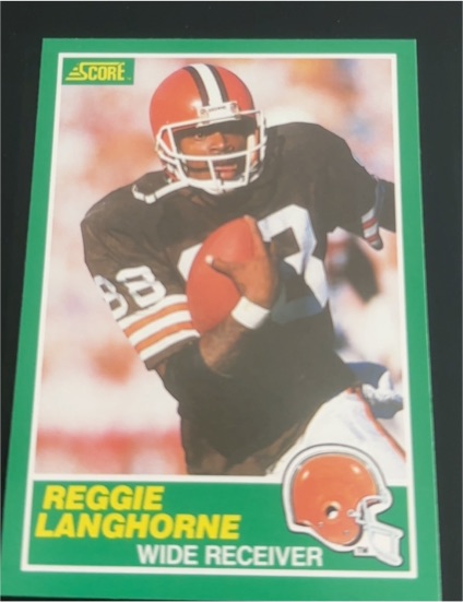1989 Score #229 Reggie Langhorne — front