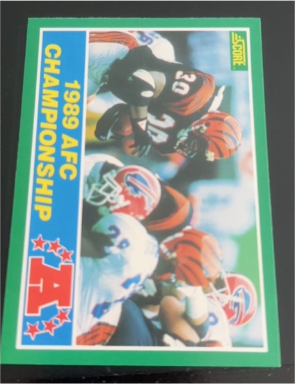 1989 Score #273 1989 AFC Championship Cincinnati Bengals — front