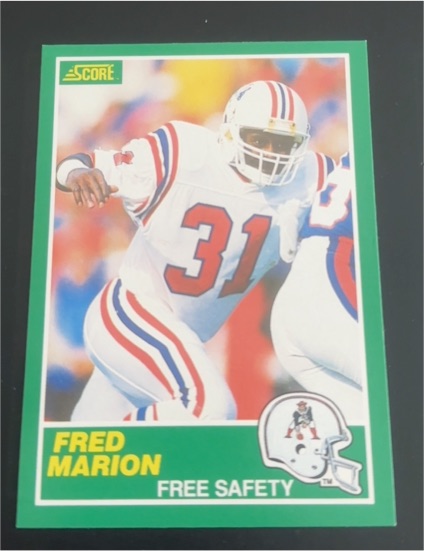 1989 Score #232 Fred Marion — front