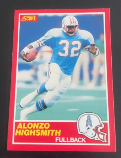 1989 Score #186 Alonzo Highsmith — front