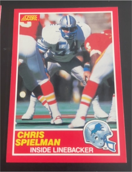1989 Score #167 Chris Spielman — front