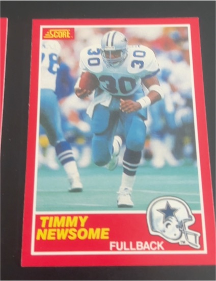 1989 Score #183 Timmy Newsome — front