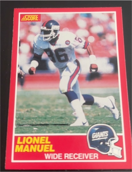 1989 Score #202 Lionel Manuel — front