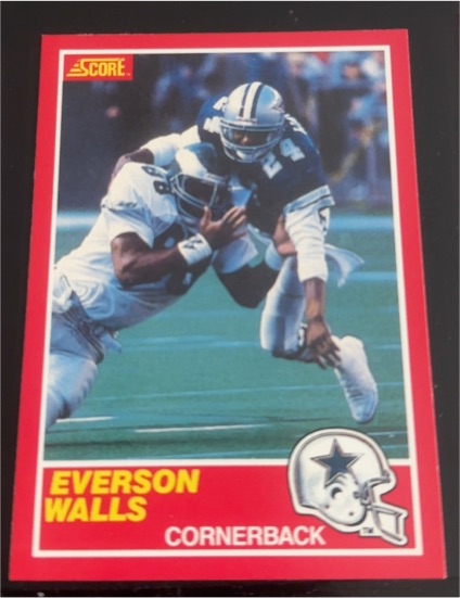 1989 Score #171 Everson Walls — front