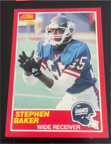 1989 Score #180 Stephen Baker — front
