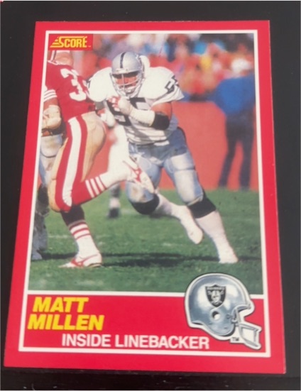 1989 Score #173 Matt Millen — front